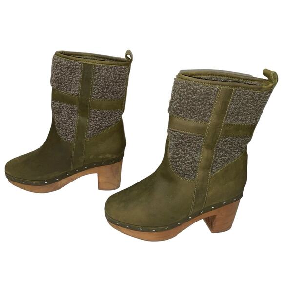 Five Worlds by Cordani Zyla Faux Shearling Boots in Green     Size: 8 - Picture 4 of 8